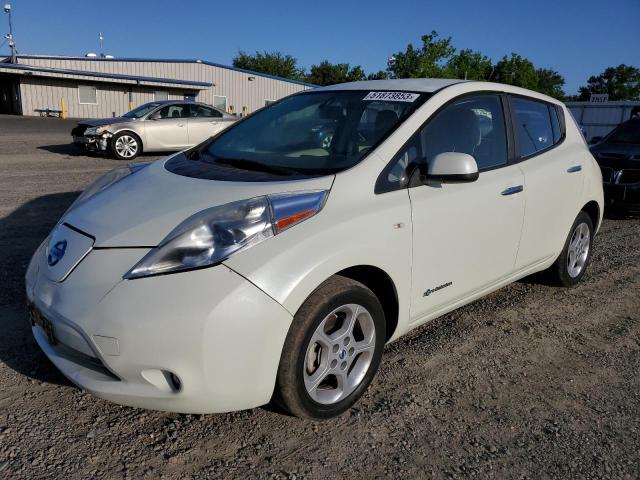 JN1AZ0CP0BT007988 - 2011 NISSAN LEAF SV WHITE photo 1