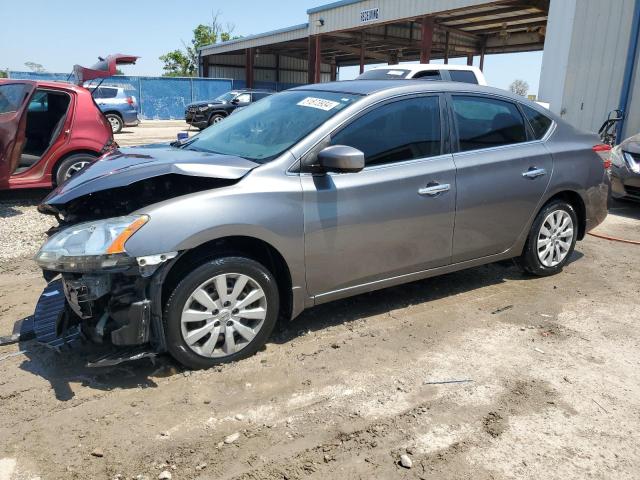 3N1AB7AP1FY370989 - 2015 NISSAN SENTRA S SILVER photo 1