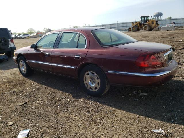 1LNHM97VX2Y693186 - 2002 LINCOLN CONTINENTA BURGUNDY photo 2