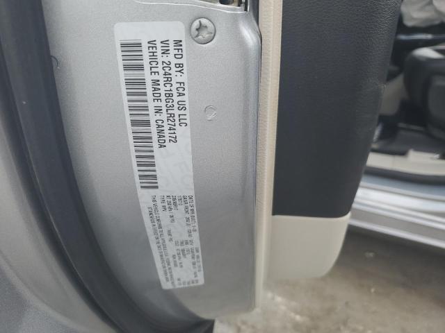 2C4RC1BG3LR274172 - 2020 CHRYSLER PACIFICA TOURING L ვერცხლისფერი ფოტო 12