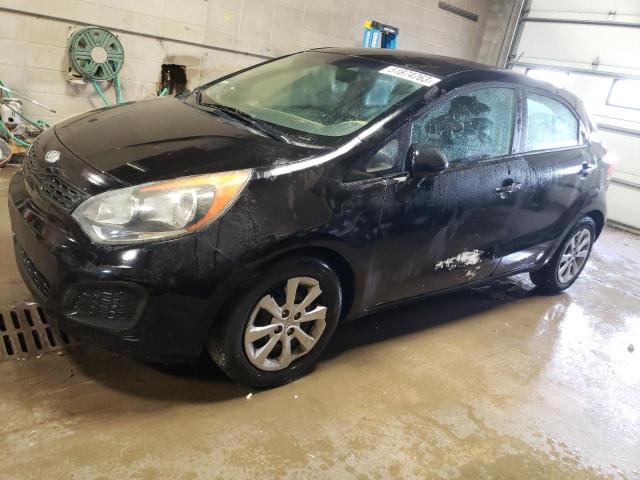 KNADM5A37C6014617 - 2012 KIA RIO LX BLACK photo 1