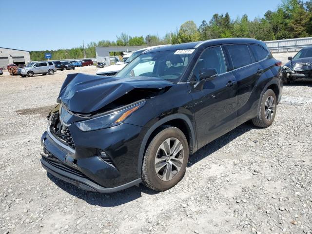 5TDGZRAH4NS539528 - 2022 TOYOTA HIGHLANDER XLE BLACK photo 1