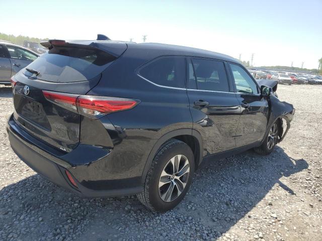 5TDGZRAH4NS539528 - 2022 TOYOTA HIGHLANDER XLE BLACK photo 3