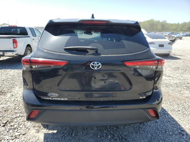 5TDGZRAH4NS539528 - 2022 TOYOTA HIGHLANDER XLE BLACK photo 6