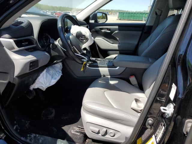 5TDGZRAH4NS539528 - 2022 TOYOTA HIGHLANDER XLE BLACK photo 7