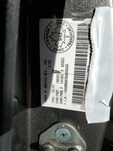 1HGCM56876A806045 - 2006 HONDA ACCORD EX GRAY photo 12