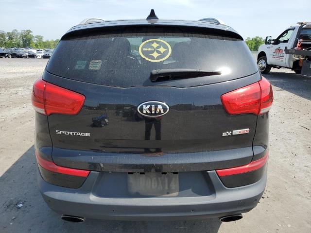 KNDPCCA62G7864785 - 2016 KIA SPORTAGE EX BLACK photo 6