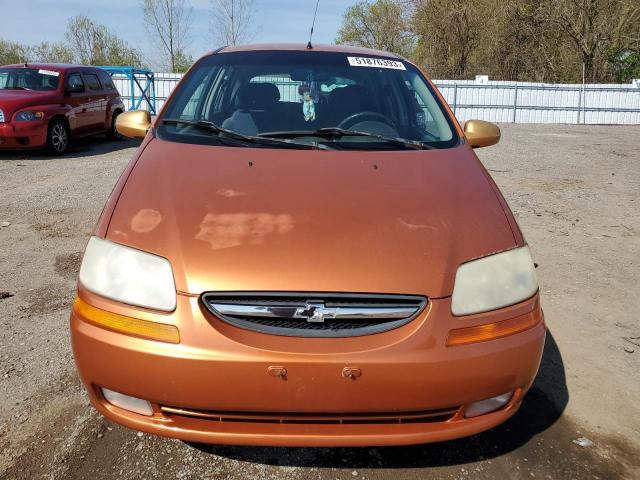 KL1TD69686B653692 - 2006 CHEVROLET AVEO BASE ORANGE photo 5