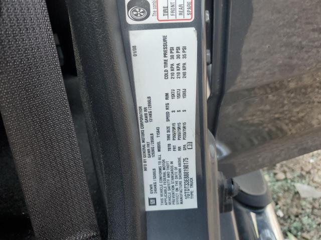 1GTDT33E888190175 - 2008 GMC CANYON GRAY photo 12