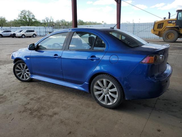 JA32U8FW2BU018808 - 2011 MITSUBISHI LANCER GTS BLUE photo 2