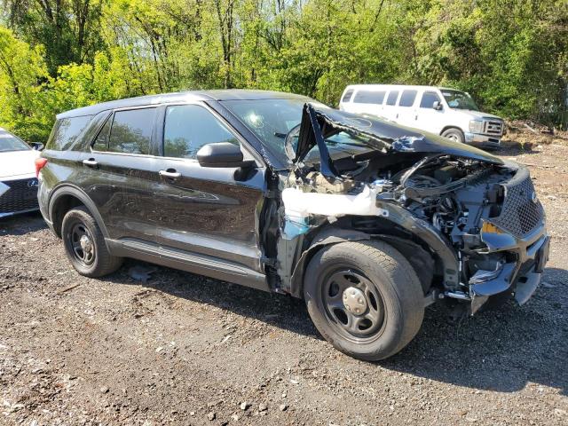 1FM5K8AB7NGB18717 - 2022 FORD EXPLORER POLICE INTERCEPTOR შავი ფოტო 4