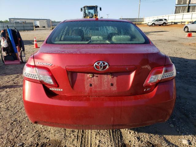 4T1BF3EK2AU070754 - 2010 TOYOTA CAMRY LE BASE RED photo 6