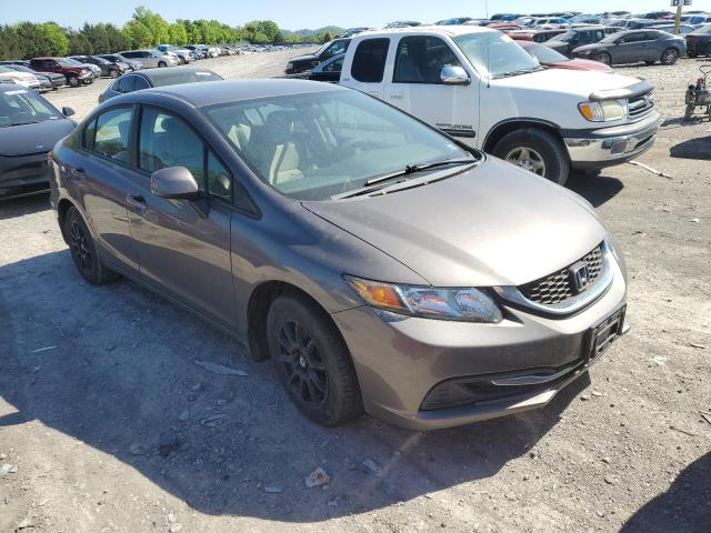 19XFB2F51DE037378 - 2013 HONDA CIVIC LX GRAY photo 4