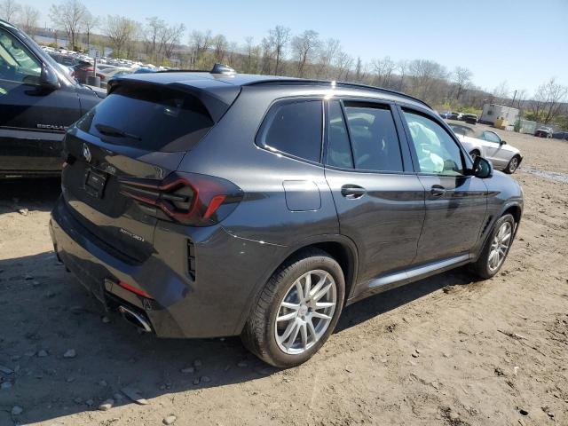 5UX53DP04N9K05896 - 2022 BMW X3 XDRIVE30I GRAY photo 3