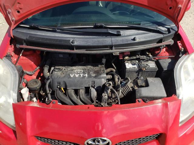 JTDJT903095249019 - 2009 TOYOTA YARIS RED photo 11