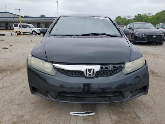 1HGFA16518L037439 - 2008 HONDA CIVIC LX BLACK photo 5