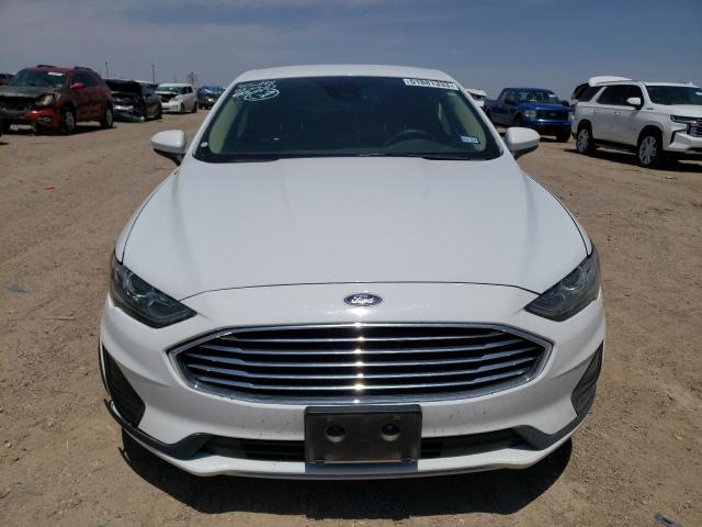 3FA6P0LU8KR198341 - 2019 FORD FUSION SE WHITE photo 5