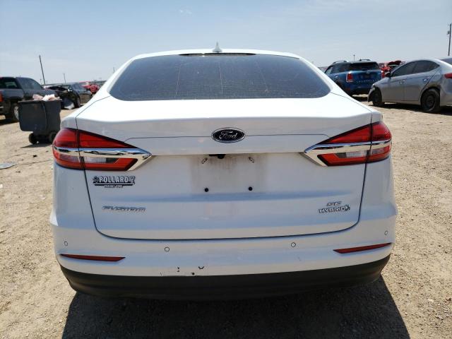 3FA6P0LU8KR198341 - 2019 FORD FUSION SE WHITE photo 6