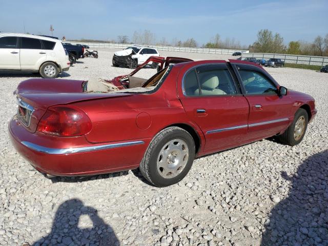 1LNHM97V3XY626825 - 1999 LINCOLN CONTINENTA RED photo 3