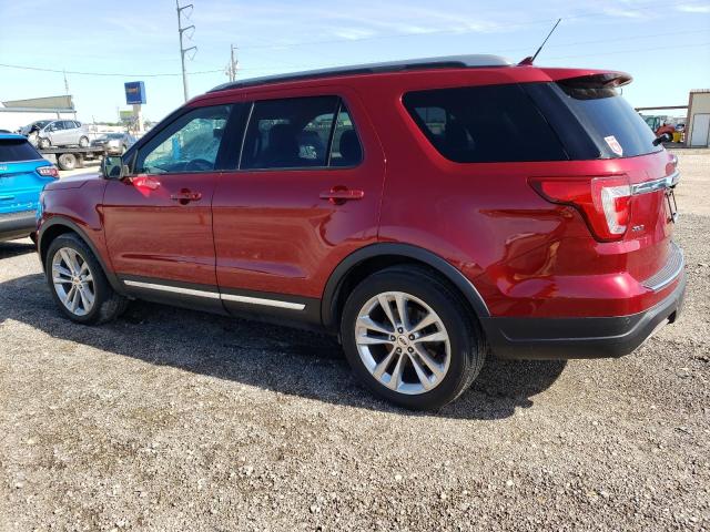 1FM5K7D81JGB77976 - 2018 FORD EXPLORER XLT RED photo 2