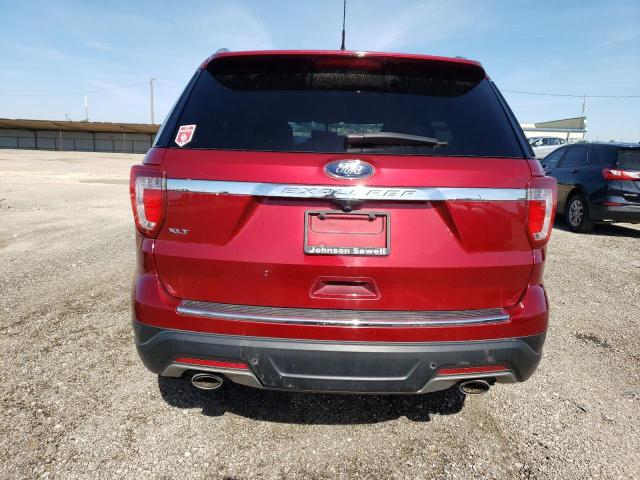 1FM5K7D81JGB77976 - 2018 FORD EXPLORER XLT RED photo 6