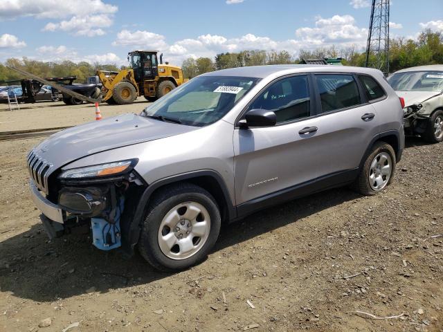 1C4PJMAB7HD227791 - 2017 JEEP CHEROKEE SPORT GRAY photo 1