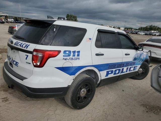 1FM5K8AR5KGB22547 - 2019 FORD EXPLORER POLICE INTERCEPTOR أبيض صورة 3