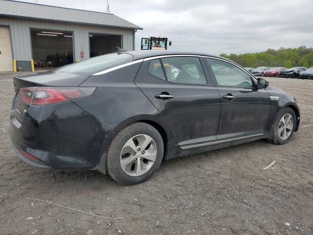 KNAGM4AD1E5063014 - 2014 KIA OPTIMA HYBRID BLACK photo 3