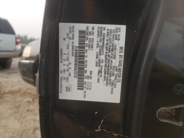 2LNHM84W08X663310 - 2008 LINCOLN TOWN CAR EXECUTIVE L BLACK photo 12