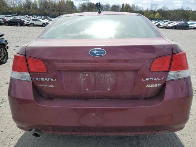 4S3BMBJ64B3257336 - 2011 SUBARU LEGACY 2.5I LIMITED MAROON photo 6