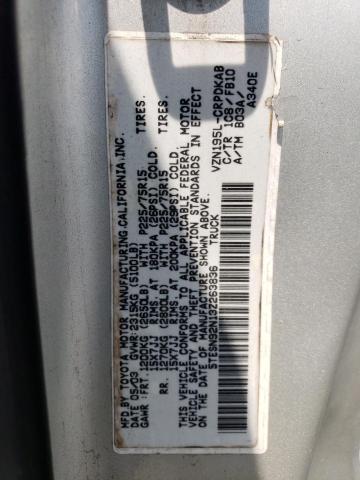 5TESN92N13Z263836 - 2003 TOYOTA TACOMA XTRACAB PRERUNNER ვერცხლისფერი ფოტო 12