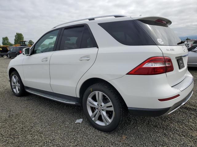 4JGDA5HB3FA617277 - 2015 MERCEDES-BENZ ML 350 4MATIC WHITE photo 2