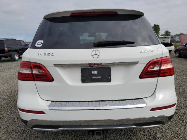 4JGDA5HB3FA617277 - 2015 MERCEDES-BENZ ML 350 4MATIC WHITE photo 6
