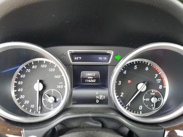 4JGDA5HB3FA617277 - 2015 MERCEDES-BENZ ML 350 4MATIC WHITE photo 9