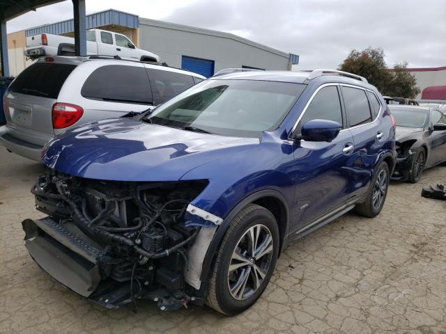 5N1ET2MT6JC849378 - 2018 NISSAN ROGUE SV HYBRID BLUE photo 1