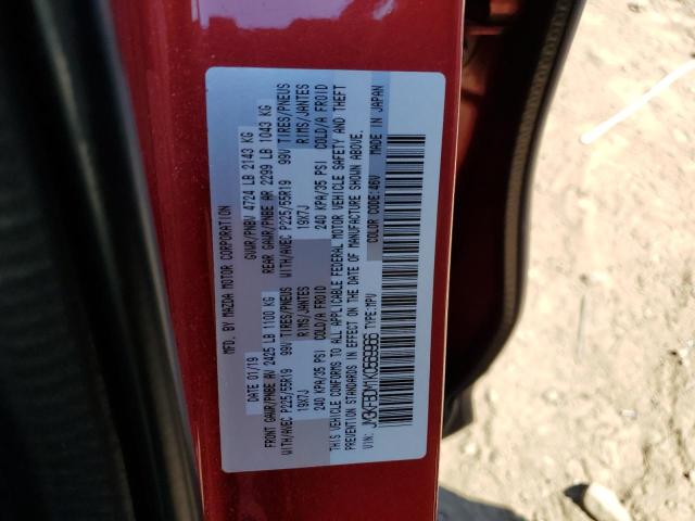 JM3KFBDM1K0569966 - 2019 MAZDA CX-5 GRAND TOURING RED photo 12