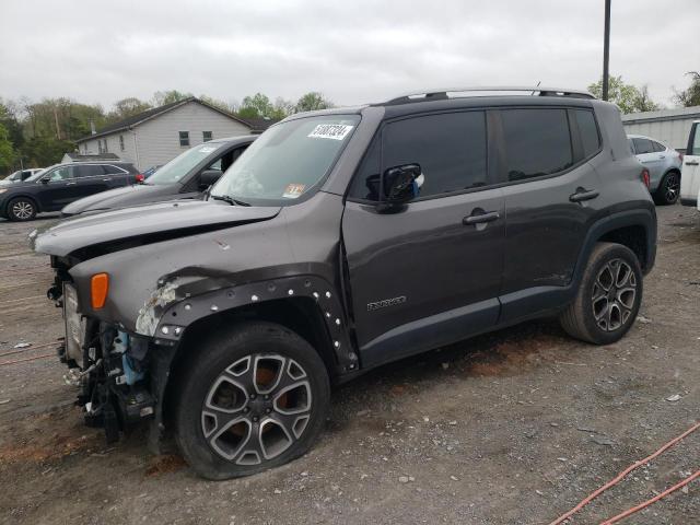 ZACCJBDB8HPF42714 - 2017 JEEP RENEGADE LIMITED GRAY photo 1