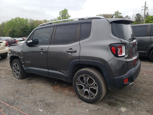 ZACCJBDB8HPF42714 - 2017 JEEP RENEGADE LIMITED GRAY photo 2