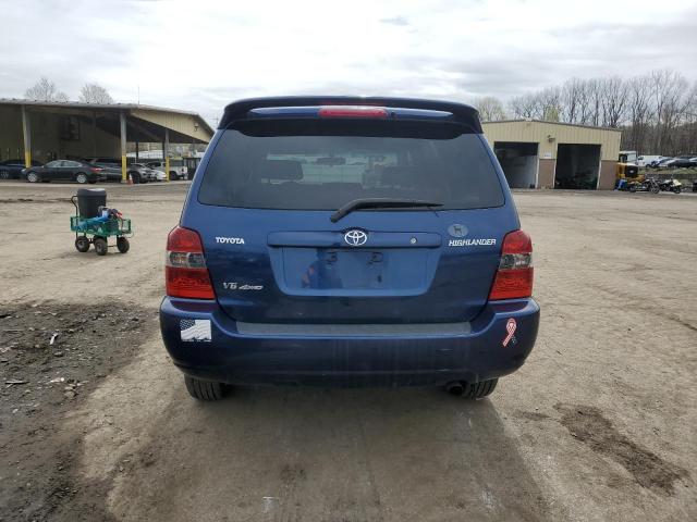 JTEEP21A670193538 - 2007 TOYOTA HIGHLANDER SPORT BLUE photo 6