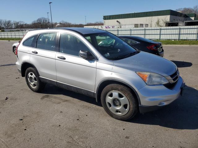 JHLRE4H39AC011645 - 2010 HONDA CR-V LX SILVER photo 4