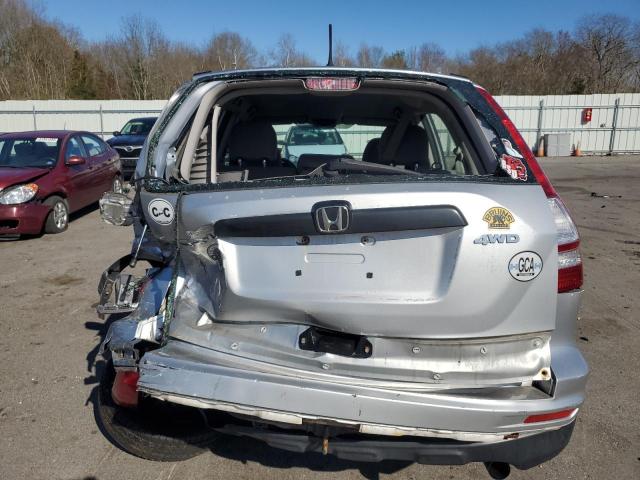 JHLRE4H39AC011645 - 2010 HONDA CR-V LX SILVER photo 6