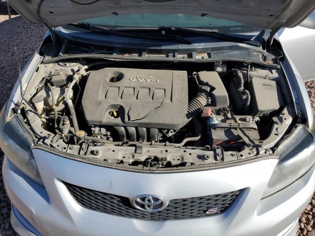 1NXBU4EE0AZ239224 - 2010 TOYOTA COROLLA BASE SILVER photo 11