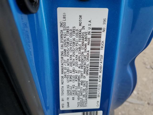 5TEUU42N58Z504609 - 2008 TOYOTA TACOMA ACCESS CAB Mavi foto 12