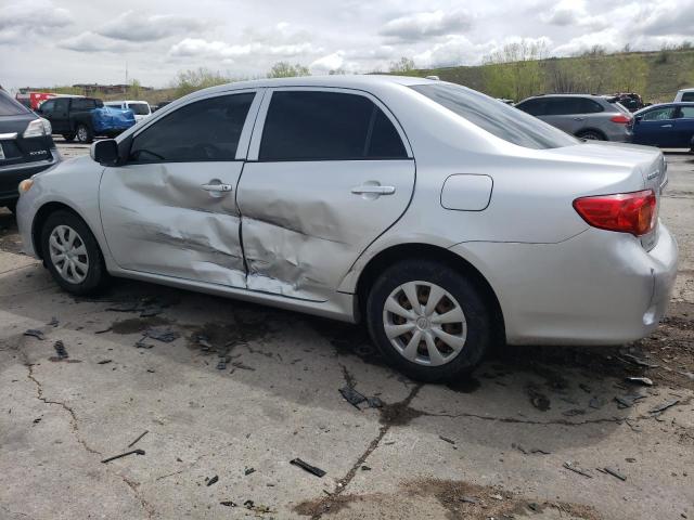 JTDBL40E09J031582 - 2009 TOYOTA COROLLA BASE SILVER photo 2