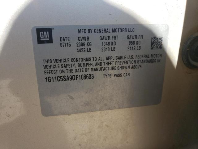 1G11C5SA9GF108633 - 2016 CHEVROLET MALIBU LIM LT Алтын фото 12