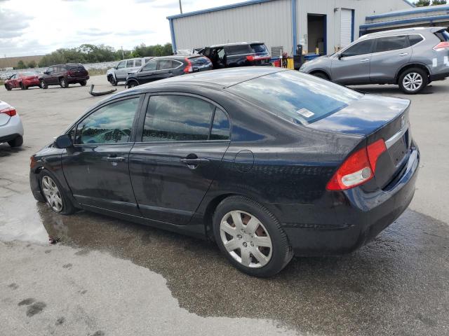 2HGFA1F58AH305017 - 2010 HONDA CIVIC LX BLACK photo 2