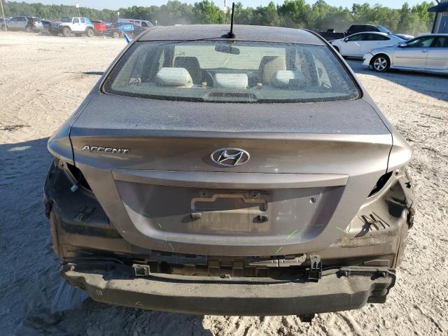 KMHCT4AE4CU205447 - 2012 HYUNDAI ACCENT GLS BROWN photo 6