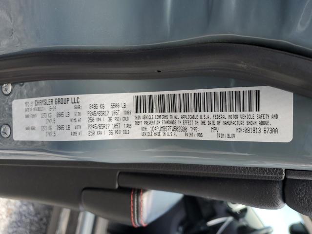 1C4PJMBS7FW502690 - 2015 JEEP CHEROKEE TRAILHAWK GRAY photo 13