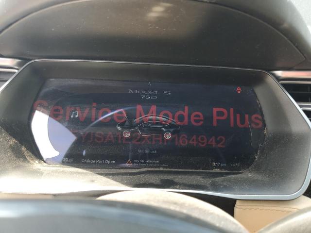 5YJSA1E2XHF164942 - 2017 TESLA MODEL S BLACK photo 9