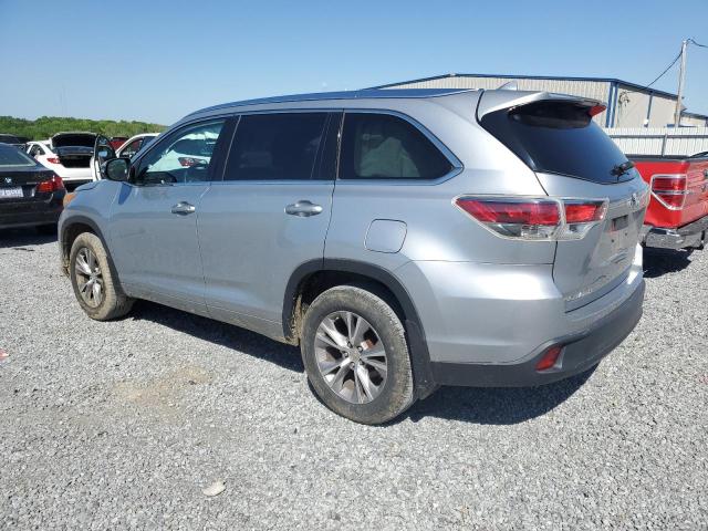 5TDJKRFH5FS083253 - 2015 TOYOTA HIGHLANDER XLE SILVER photo 2